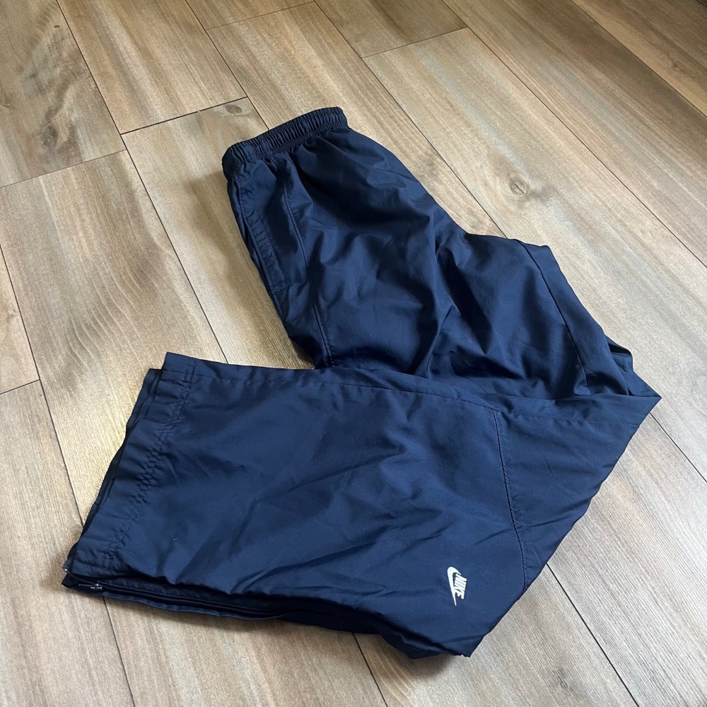 Nike Y2K Mens Navy Blue Windbreaker Track Pants Size Medium Bin D-14